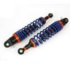 Pair 32cm Long Metal Autorcycle Rear Suspension Shock Absorber Black Blue