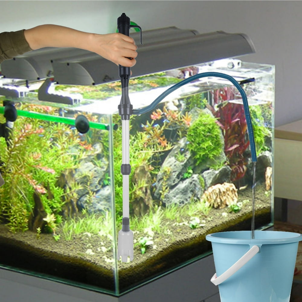iMounTEK Aquarium Vacuum Gravel Cleaner, White