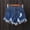 Dark Blue, variant on Women's Button Down High Rise Frayed Raw Hem Stretchy Denim Shorts