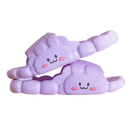 

Kids Rabbit Pattern Slippers Cute Cartoon Non-Slip Slippers Summer Indoor Outdoor Beach Flat Slippers for Boys Girls