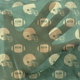 thumbnail image 3 of American Football Tulle Curtains with Rod Pocket, Retro Style Pattern with Cream Colored Balls Championship Tournament, Sheer Drape for Wedding Party 2 Panels, 7 Sizes, Green Cream, by Ambesonne, 3 of 3