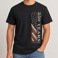 thumbnail image 2 of 250 Years Patriotic Graphic T-Shirt, USA 1776-2026 Eagle Flag Cross Tee, 2 of 9
