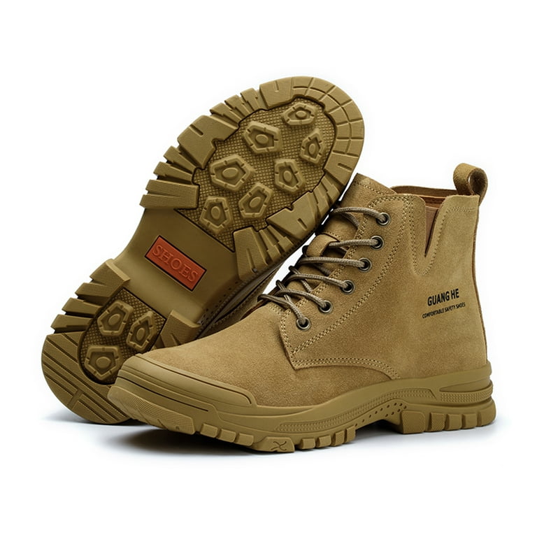 OwnShoe Waterproof Steel Toe Work Boots for Men Women Lightweight Safety Shoes Non Slip Industrial Sneakers Walmart