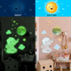thumbnail image 3 of Pegatinas de pared luminosas con forma de elefante, luna y estrella, pegatinas de pared fluorescentes creativas, pegatinas decorativas para dormitorio, pegatinas autoadhesivas, 3 of 5