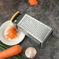 thumbnail image 6 of COFEST Professional Cheese Grater - Stainless Steel, 4 Sides - Perfect Box Grater for Cheese, Vegetables, Ginger - Dishwasher Safe Black, 6 of 9