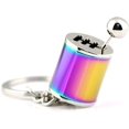thumbnail image 2 of Auto Part Model Gear Box Keychain Six-speed Manual Transmission Shift Lever Keyring Key Chain Ring Keyrings Keyfob (Rainbow), 2 of 6