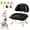 Black, variant on Rolling Low Stool with Backrest,Padded Seat Silent Casters,360° Swivel Silent Glide Chair,Small Soft Rolling Backrest Chair with Wheel for Home(Black)