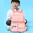 thumbnail image 3 of Mochila de moda coreana Arco iris Hombro Adolescente Mochila escolar (Rosa) Likrtyny Para estrenar, 3 of 6