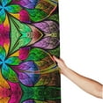 thumbnail image 3 of Shower Curtain, Multicolored Beautiful Flower Waterproof Fabric Plastic Shower Curtain, Drying Fast Bathroom Curtain with 9 Buttonholes, Ruffle Shower Curtain 60x72in, 3 of 8