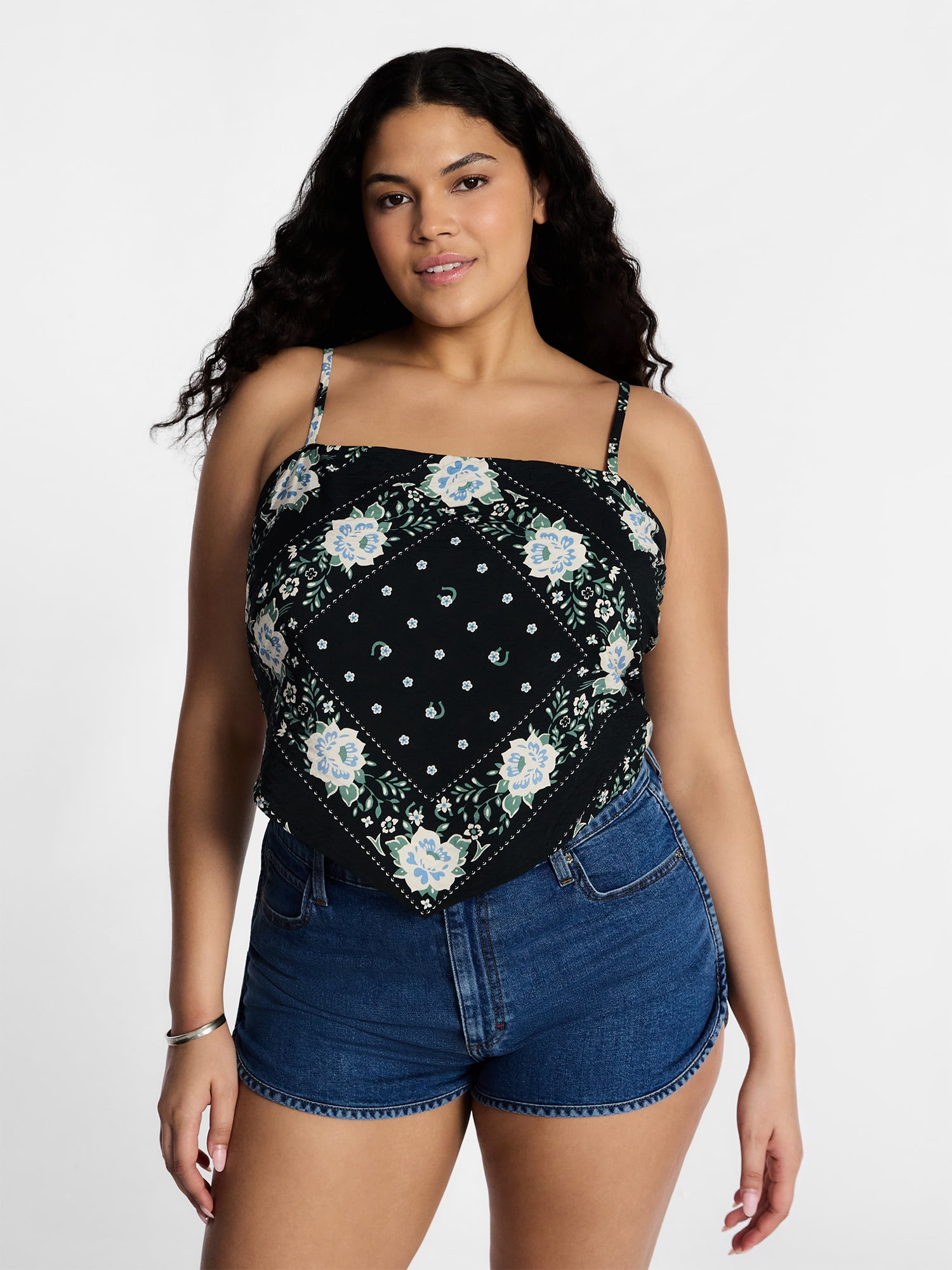 Kacey Lee Women's Bandana Top, Size XS-XXL