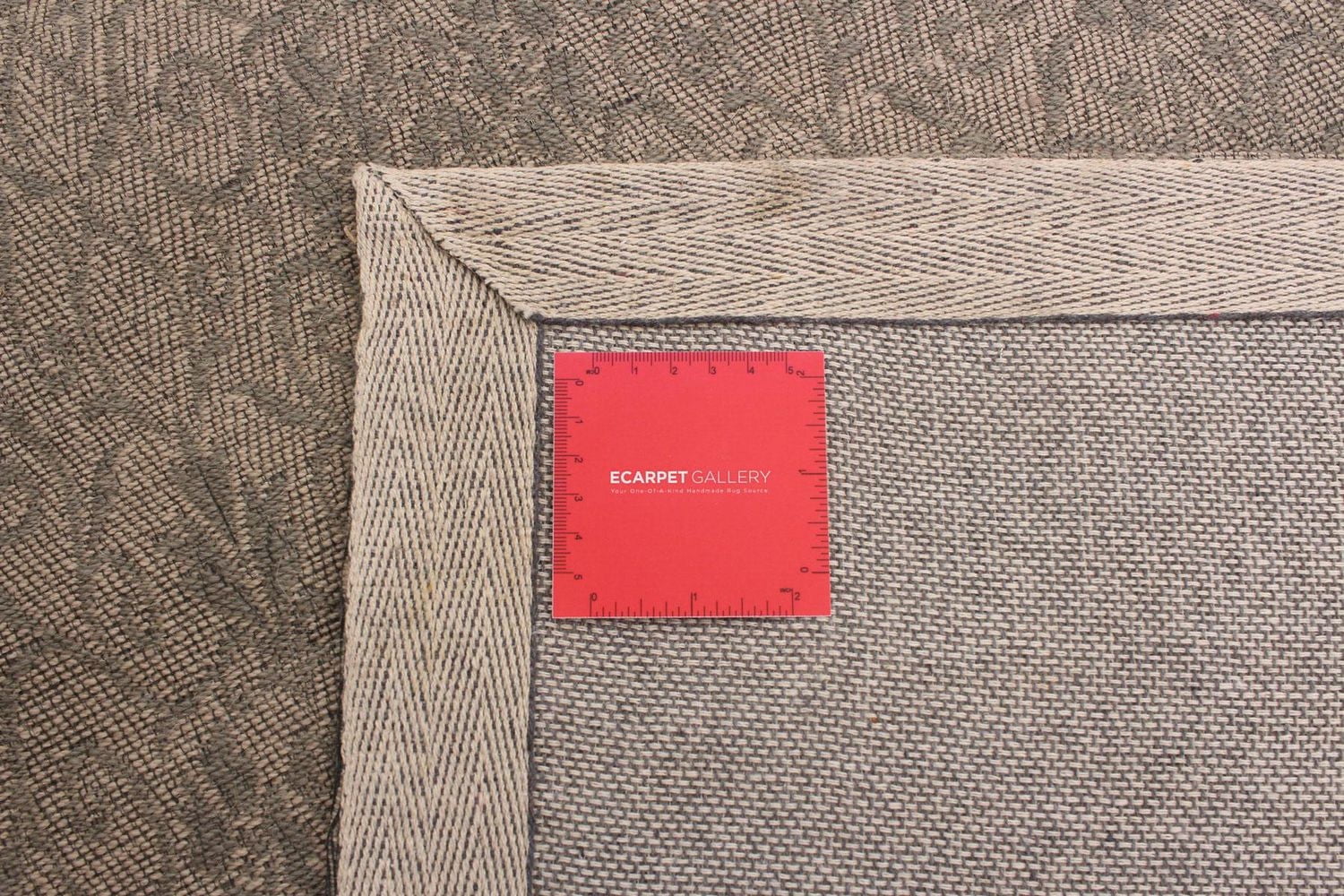 ECARPETGALLERY 4'9" x 6'9" Contemporary Collage Handmade Area Rug for Living Room, Dining Room and Bedroom in Grey