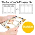thumbnail image 4 of Yayeee Rocker Switch Wall Plate 3-Gang 6.5"x4.6" Home Decorative Outlet Cover, Halloween Cute Ghosts, 4 of 6