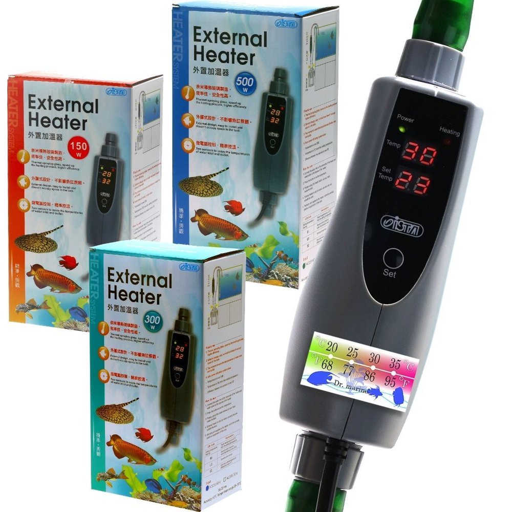 150w/300w/500w InLine External Heater AQUARIUM HEATER 150/300/500 WATT 1/2"5/8" (150 Watt 5/