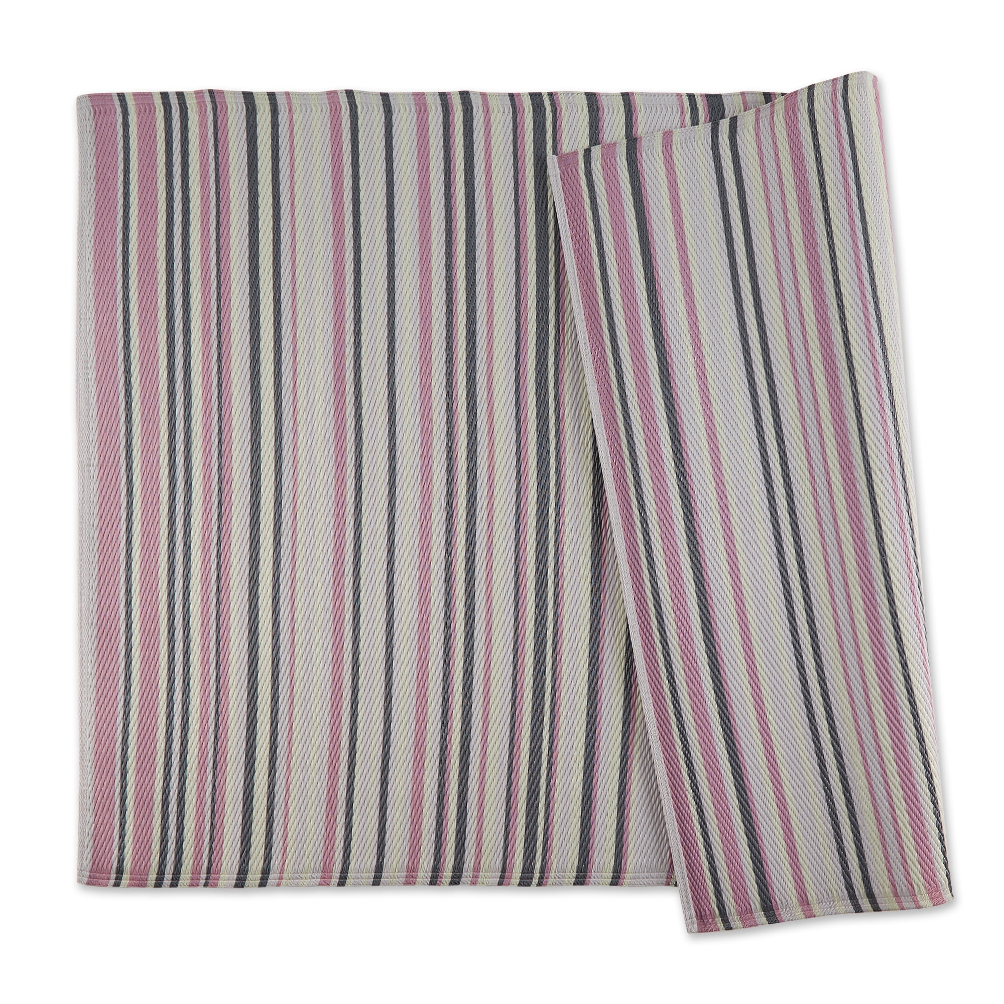 Natural Multi Tone Stripe Outdoor Rug 4x6 Ft