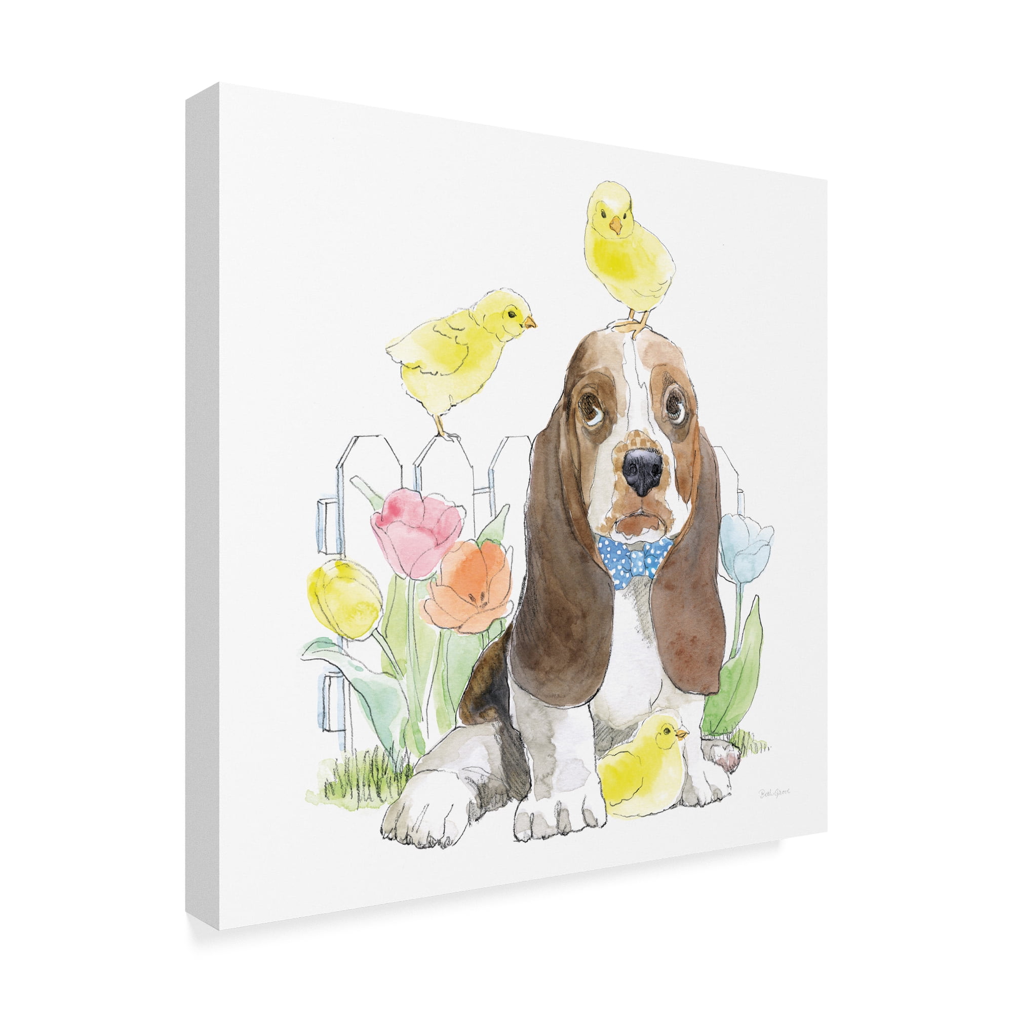 Trademark Fine Art 'Easter Pups V' Canvas Art by Beth Grove
