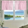 thumbnail image 6 of Pink White Stripe Kitchen Valances for Windows, Modern Rustic Vertical Striped Bathroom Window Valances 60x18 Inch Rod Pocket Window Treatments Valance Curtains for Living Room Bedroom Decor, 6 of 9