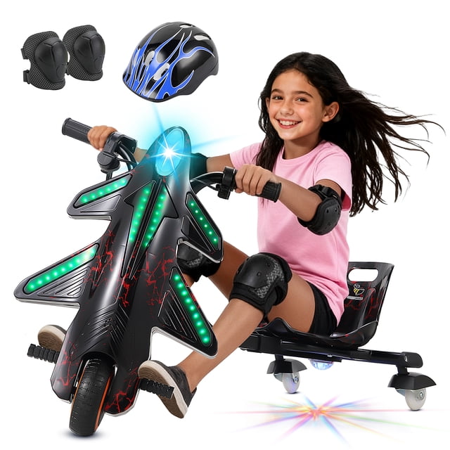 Triciclo Eléctrico Montable Honey Whale 008C Negro