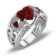 thumbnail image 2 of Matching Rings For Couples Couple Rings Set Matching Heart Rings Promise Rings 8, 2 of 4