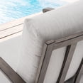 thumbnail image 6 of HAPPATIO 5 Piece Aluminum Outdoor Patio Furniture Set, Patio Chairs with Ottomans and Side Table, Balcony Furniture, Patio Conversation Set for Porch Garden (Gray), 6 of 7