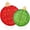 Red/Green, variant on Best Choice Products 2pc Lighted Pop-Up Christmas Ornaments Outdoor Holiday Decoration w/ 180 LED Lights - Red/Green