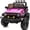 Barbie Pink, variant on Hikiddo 4WD Kids Ride on Truck Car, 12V 7Ah Ride on Toy Electric Cars for Kids w/ Remote, Bluetooth, 4x75W Motors - Pink