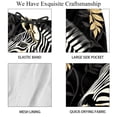 thumbnail image 4 of luoweisi Men's Beach Shorts Quick Dry Swim Trunks with Mesh Lining Zebra S, 4 of 5