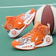 thumbnail image 5 of A Pair Of Basketball Shoes for Men, Extra Large Size, Designer, Adult, Outdoor, Mid-calf Sports Shoes, Men's Dunking Shock-bing, Boy-parent Shoes, Anti-slip, Fashionable Street Trend, 5 of 9