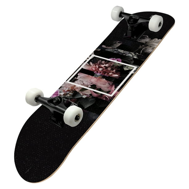 Patineta Profesional de Madera MUSA Skateboard Modelo Musa Negro