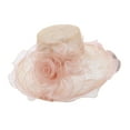 thumbnail image 2 of Limei Women's Organza Church Fascinator Bridal Tea Party Wedding Hat, 2 of 7