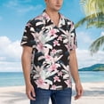 thumbnail image 5 of Daiia Orchids Flowers Hawaiian Shirt for Men Gentle Cotton Regular Short Sleeve Casual-Large, 5 of 9