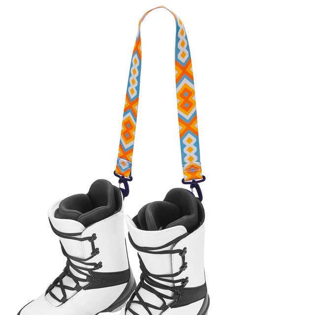 Portador de hombro para esquí, cinturón portátil para esquís, correa para patín de ruedas, accesorio de invierno, zapatos de patín, correa de fijación Amarillo azul DYNWAVEMX Correa de hombro para snowboard