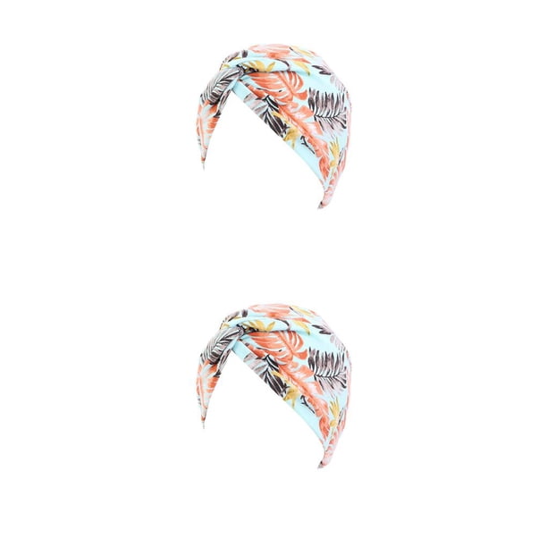 Minnieouse Envolturas para la cabeza para mujer Estilos bohemios elásticos Envoltura para la cabeza Gorros con nudo en forma de V Accesorios de ropa de tipo 4 2piezas Minnieouse CBP366110