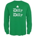 thumbnail image 3 of Old Glory Mens St. Patricks Day Dilly Dilly Shamrock Long Sleeve Graphic T Shirt, 3 of 9