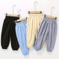 thumbnail image 2 of XBASW Toddler Kids Boys Girls Harem Pants Soft Loose Trousers Elastic Waist Summer Sweatpants for Boys Girls 2-7 Years, 2 of 7
