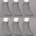 thumbnail image 6 of 12 Pack Ankle Socks Men Womens Size 10-13 Low Cut Crew Stretch Sport Grey School, 6 of 7