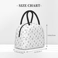 thumbnail image 3 of Haiem Hand Drawn Turtle Printed Lunch Bag Women, Lunch Box Lunch Bag for Women, Small Leakproof Cute Lunch Tote Large Capacity Reusable Insulated Cooler Lunch Container, 3 of 6