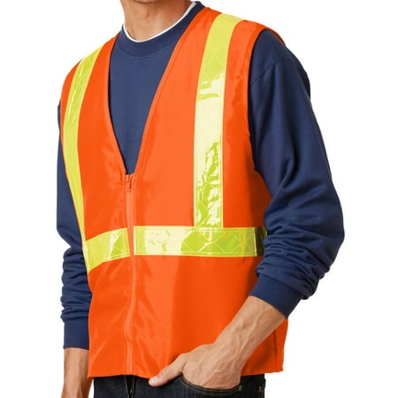 

Mens High Visibility Safety Work Vest - Safety Orange Small/Medium