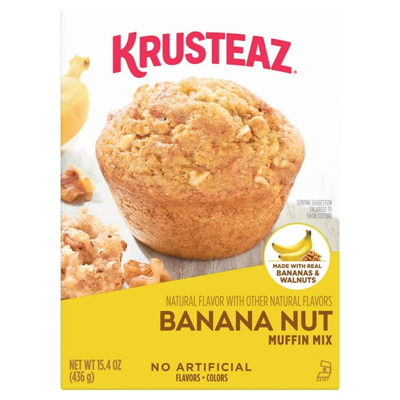 2 Pack - Krusteaz Banana Nut Muffin Mix 15.4 oz Package May Vary