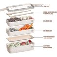 thumbnail image 4 of Fiambrera Bento YONGSHENG 900 ml 18,5 x 8,2 x 11,4 cm trigo, 4 of 5
