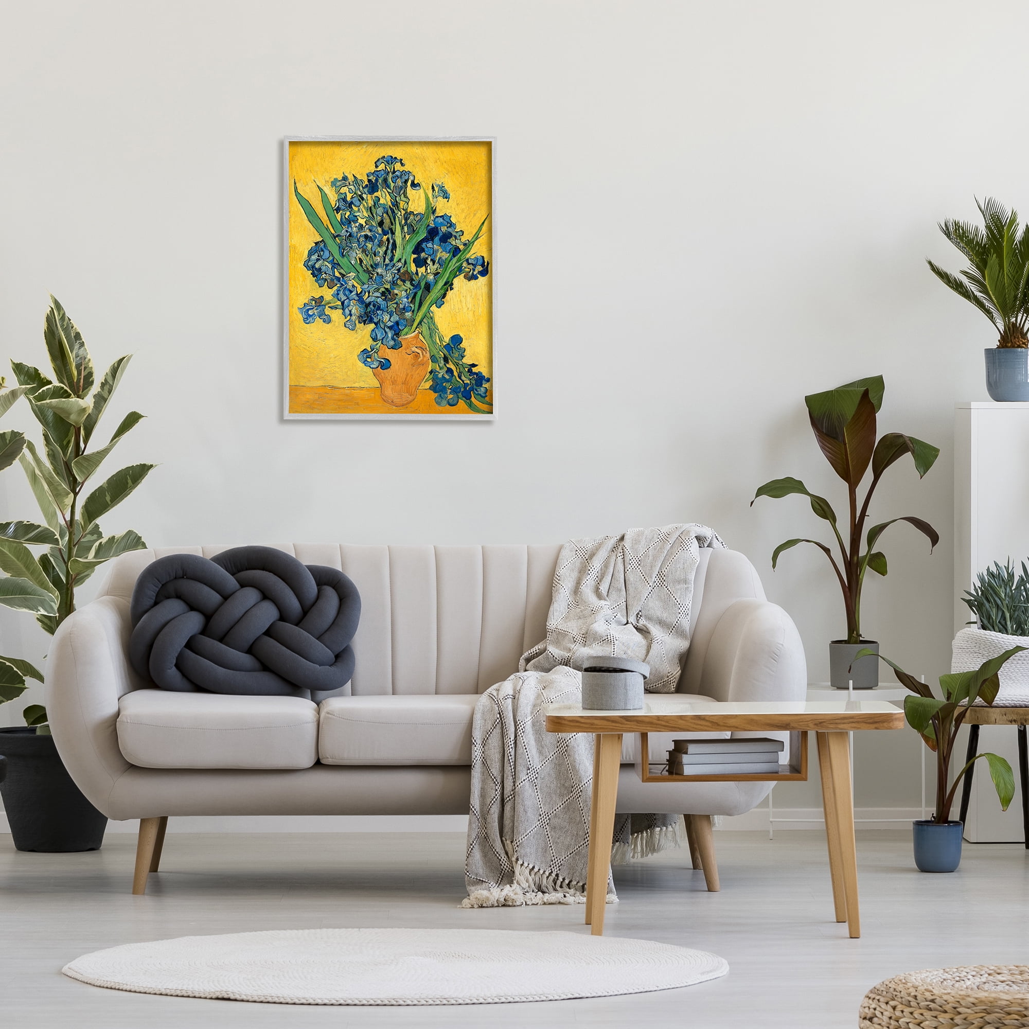 Stupell Industries Van Gogh Irises Post Impressionist Painting, 24 x 30,Design by Vincent Van Gogh