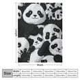 thumbnail image 4 of WYYP Flannel Blanket Gifts Cute Panda Throw Cartoon Pandas Pattern White, 4 of 6