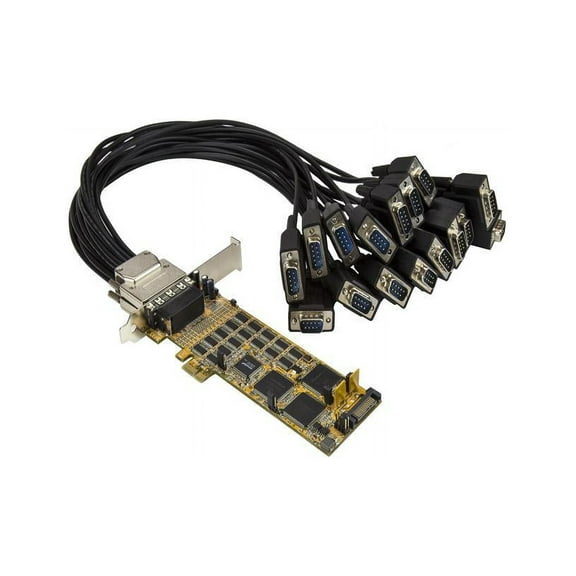 StarTech.com 16-Port Low-Profile Serial Card - RS232 - PCI Express Model PEX16S550LP