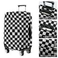 thumbnail image 5 of Black and White Checkered Pattern Luggage Cover Fashion Suitcase Cover Baggage Covers Fit 25-28 Inch Luggage (Go Travel), 5 of 5