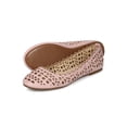 thumbnail image 4 of New Women Leatherette Perforated shapes Ballet Flat - 17887 By ML Collection, 4 of 5