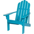thumbnail image 3 of Shine Company Marina II Solid Wood Adirondack Chair, Aqua, 3 of 5