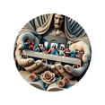 thumbnail image 4 of Cuadro Circular de Jesús en La Última Cena, Arte de Pared 2D, Diámetro de 20cm para Decoración, 4 of 9