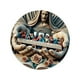 thumbnail image 4 of Cuadro de pared circular acrílico 2D de la Última Cena de Jesús con cuerda colgante para porche balcón multifuncional, 4 of 9