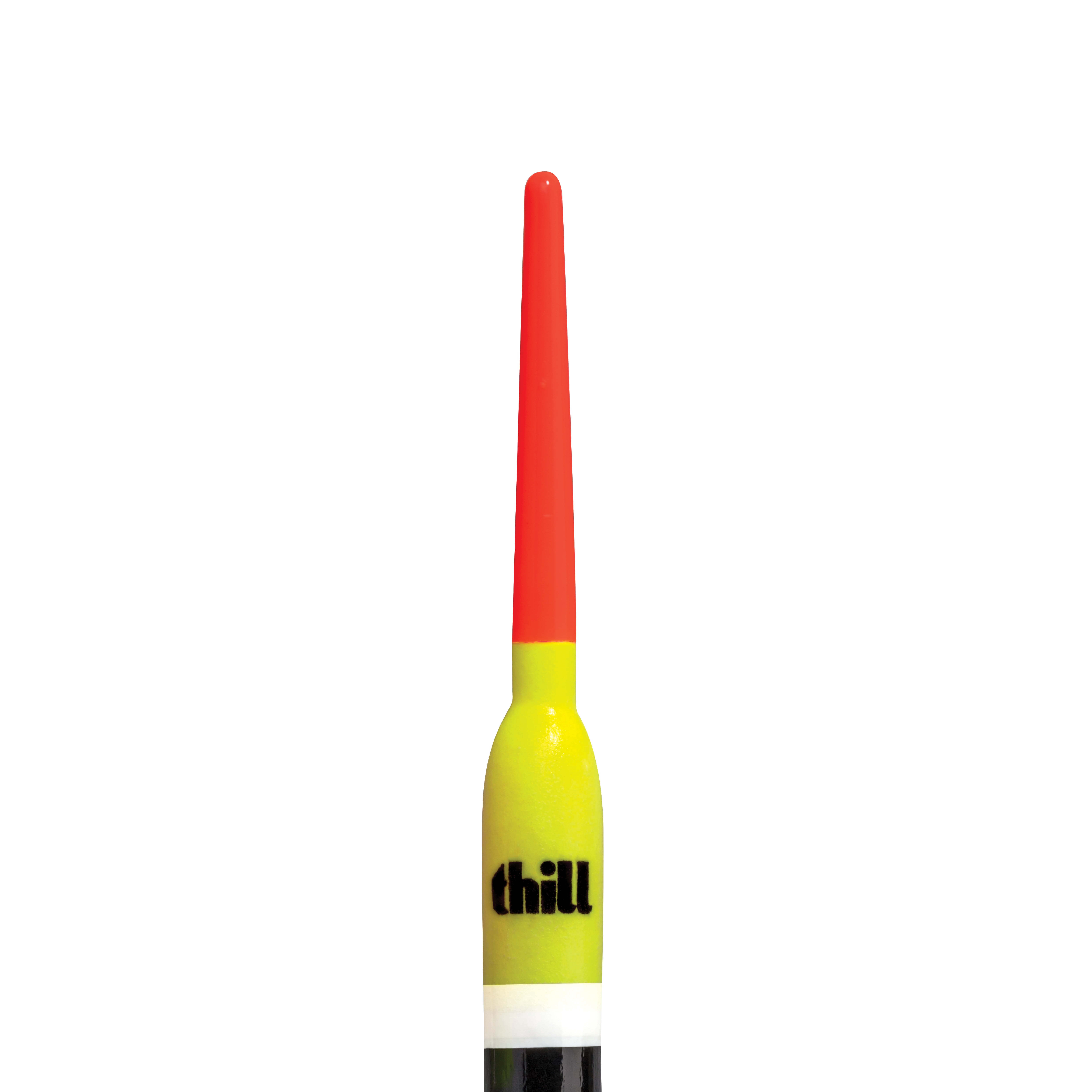Thill Night N Day Glow Float Fishing Spring Float Yellow Black 3/8 in. Pencil