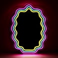 thumbnail image 1 of Espejo LED Wave Kavaas Wavy Neon, 43 x 32 cm, para dormitorio, 1 of 9
