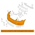 thumbnail image 3 of CAPA For 13-14 Outback Front Bumper Cover w/Fog Lamp Holes SU1000169 57704AJ12A, 3 of 5